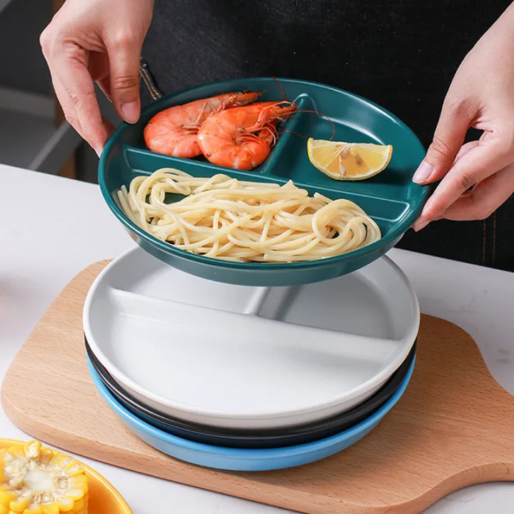 Food%20Dish%20Round%20Square%20Home%20Kitchen%20Reusable%20Dinner%20Plate%20For%20Adults%20Portion%20Control%20Diet%203%20Compartments%20Microwave%20Safe%20PP%20-%20Image%204