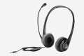 HP Stereo USB Headset, Plug-and-Play USB-A, Built-in Noise-canceling mic, Adjustable Head Strap, Padded Ear Cushions, 360-degree Bendable mic,. 