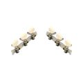 3 On A Plank Guitar Tuning Pegs Chrome Plated Machine Heads Tuning Keys Tuners Single Hole For Classical Guitar | 3L 3R. 