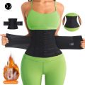 Shapewear Women Corset Belts Waist Trainer Body Shaper Double Tummy Control Slimming Sheath Flat Belly Reductive. 