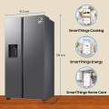 SAMSUNG RS78CC8543SL/IM 633 Litres SBS 5-1 Convertible DIT Twin Cooling Plus™ Refrigerator. 