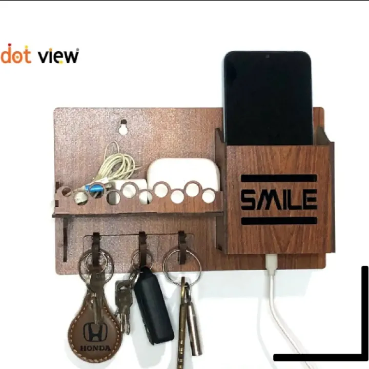 Wooden%20wall%20keychain%20and%20mobile%20phone%20holder%20wood%20wall%20keychain%20wood%20mobile%20charging%20stand%20keyholder%20-%20Image%205