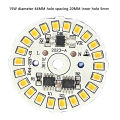 Bulb Light AC 220V Downlight Chip Spotlight LED Bulb Patch Lamp, SMD Plate Circular Module Light Source Plate. 