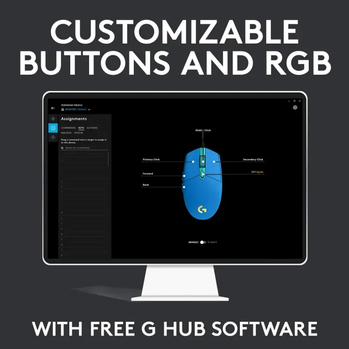 Logitech%20G203%20wired%20mechanical%20gaming%20mouse%20%20Luminous%20Backlit%20USB%20Wired%20Gaming%20Mouse%20for%20Desktop%20PC%20Laptop%20Office%20Computer%20Gamin%20-%20Image%205