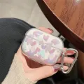 Pink Love Ring For Airpods Pro 2nd Earphone Case For Apple 1/2/3 Soft Matte TPU Earphone Case for Women And Girl With Keychain. 
