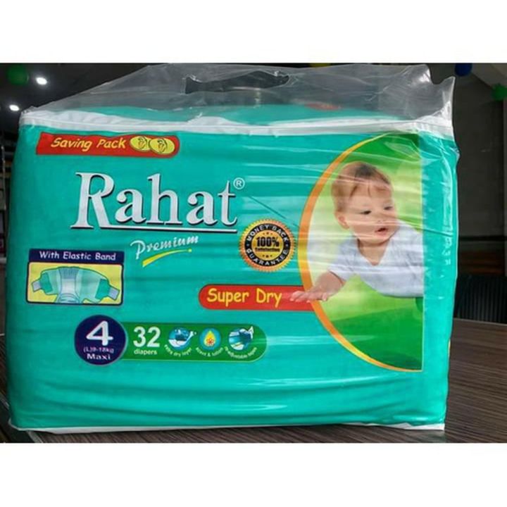 Rahat Premium Diapers Maxi Size 4 Full Pack 32