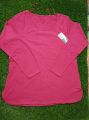 Ladies big size long sleeve t-shirt.