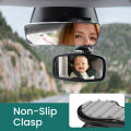 1PC & 2PC Shatterproof & Shakeproof Forward Facing Baby Car Mirror - Clip On Car Mirror for Baby, Newborn Essentials.