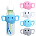 New Mould Bottle Silicone Handle Sleeve , Daily Use Feeding Bottle Accessories, Soft Elastic Bottle Silicone Sleeve. 