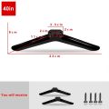 New Universal TV Base Stand Legs With Screws Black TV Stand Base Mount Tabletop Adjustable Hardware Bedroom.