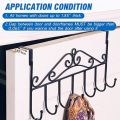 Over The Door Hook,Over Door Coat Rack ,Over Door Towel Rack,Door Hooks,Door Hanger Hook of Bathroom,Clothes ,Belt, Hat,Behind Back of Bathroom, Towel Hanger 7 Hooks. 
