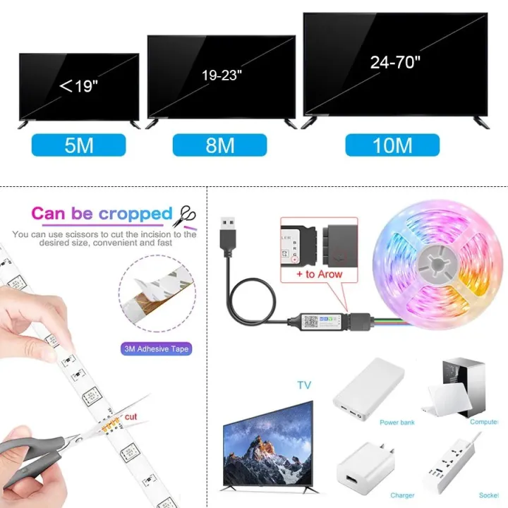 WIFI%205050%20RGB%20Bluetooth%20Led%20Strip%20Lights%201M-5M%205V%20USB%20led%20strip%20TV%20BackLight%20Room%20Decoration%20Led%20Tape%20Diode%20Flexible%20Ribbon%20-%20Image%203