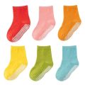 6Pairs/Lot Anti-slip Non Ankle Socks With Grips For Baby Toddler Kids Boys Girls All Seasons Cotton Floor Socks For 0-3Years. 