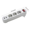 Germany Standard Extensions Adapter to EU Electrical Sockets With ON/OFF Switch 1 To 2/3 Way Power Plug Socket 250V Fast Charge. 