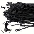 Creative Nylon Cable Ties With Screw Mounting Hole, Self Locking Loop Wrap Bundle Ties Strap, DIY Office Cables Wire Fasten. 