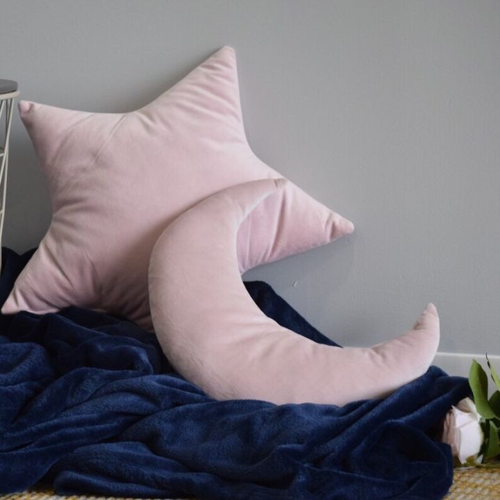 Soft%20Velvet%20Decorative%20Pack%20Of%202%20Kids%20Room%20Cushions-Moon%20And%20Star%20Shape%20Babies%20Craddle/%20Baby%20Cot%20Nursery%20Pillow%20-%20Image%208