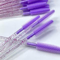 50pcs Crystal Silicone Eyelash Brush Eyebrow Wands Applicator Makeup Brushes Eyelash Extension Spoolie Microbrush Cosmetics Tool. 