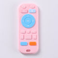 Baby silicone remote control teether baby anti-eating hand teething stick cartoon soothing bite toys. 