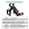 Bike Phone Holder Aluminum Alloy Anti-slip Bracket Metal Motorcycle GPS Clip Universal Cycle Bicycle Phone Stand. 
