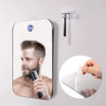 Acrylic Makeup Mirror Bath Shaving Pocket Travel Makeup Mirror Women Hand Mirror Bathroom Face Shave Shower Accessories.