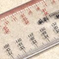 Multi-scale scale acrylic ruler engineer architect technical architecture drawing tool drawing ruler. 
