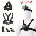 Action Camera Accessories Kit Head Strap Chest Strap Mount Adjustable Holder for Phone Osmo SJCAM AKASO insta360.