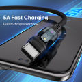 5A USB-C to USB-C Mobile Phone Data Cable 240W Fast Charging 180 Degree Charger Type-C Suitable for  MacBook  . 