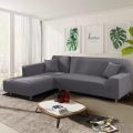 Solid Color Sofa Covers for Living Room Elastic Sofa Cover L Shaped Corner Couch Cover Slipcover Chair Protector 1/2/3/4 Seater. 
