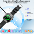 LAXASFIT New Curved Screen Women's Smart Watch 2.01'' AMOLED HD Touch Screen Bluetooth 5.3 Voice Call Men's Fitness Smart Watch.
