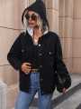 Women denim hoodie jacket. 