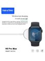 Haino Teko Germany H9 Pro Max Smart Watch AMOLED Display with 2 Pair Strap. 
