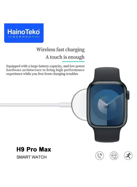 Haino%20Teko%20Germany%20H9%20Pro%20Max%20Smart%20Watch%20AMOLED%20Display%20with%202%20Pair%20Strap%20-%20Image%202