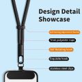Adjustable Short Phone Lanyard with Tether Tab 360 Degree Rotatable Phone Wrist Strap for IPhone Hanging Cord Strap Clip.