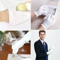 1pair White Cotton Gloves Men Formal Tuxedo Uniform Gloves Guard Parade Ceremony Costume Cosplay Coin Jewelry Butler Glove.