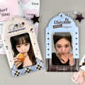 2pcs PVC 3 Inch Photocard Holder  Idol Photo Protector Card Case Display Pendant. 