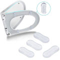 Toilet Cover Anti Slip Pad Anti-Collision and Soundproof Transparent Pad Furniture Soundproofing PU Material for Home Use.