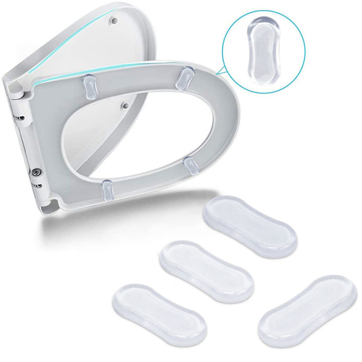 Toilet Cover Anti Slip Pad Anti-Collision and Soundproof Transparent Pad Furniture Soundproofing PU Material for Home Use