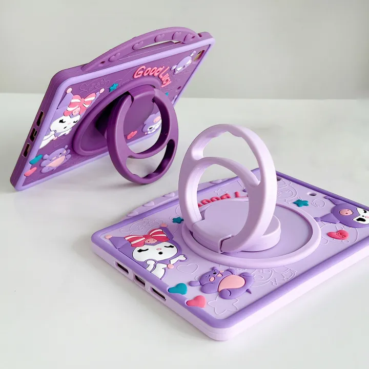 Sanrio%20Hello%20Kitty%20Silicone%20Tablet%20Case%20-%20Soft,%20Cute,%20and%20Durable%20Protective%20Cover%20iPad%2010.2%20Inch%207/8/9th%20Generation%20-%20Cartoon%20-%20Image%207