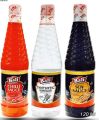 Chilli sause Soya sause vinegar trio pack 120 ml. 