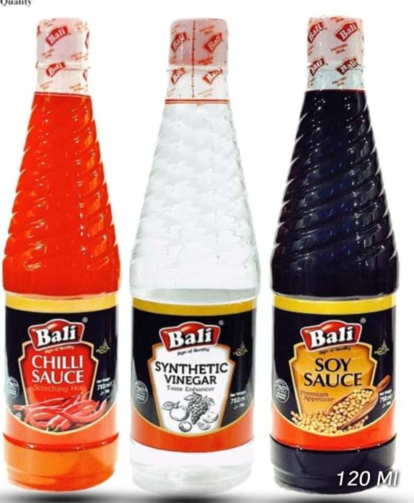 Chilli sause Soya sause vinegar trio pack 120 ml