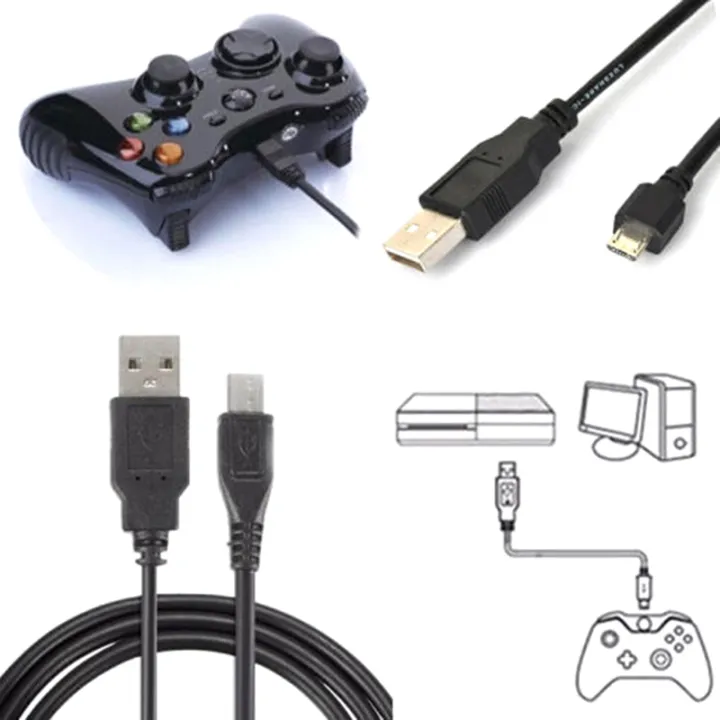 1pc%20For%20PlayStation%204%20PS4%20Gamepad%20Charger%20Charging%20Cable%20Line%20Micro%20USB%20Handle%20Joystick%20Controller%201M%20Meter%20-%20Image%202
