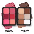 Handaiyan HD Face Essentials Palette 12 Shades Creamy Blush Palette Matte Blush Cream Cover Long Lasting Rouge Cream Makeup Palette. 