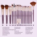 Makeup Brush Set 18 PCs Blush Powder Foundation Brush Eye Shadow Brush Beauty Tools. 