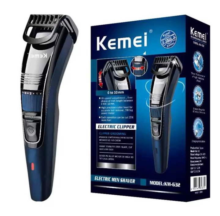 Kamei 0.5 - 10mm beard,hair trimmer rechargable mustache and hair trimmer with charger and box