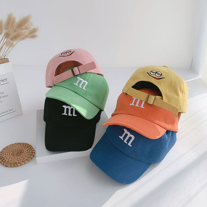 Cotton%20Baseball%20Cap%20For%20Children%20Fashion%20M%20Letter%20Embroidered%20Cute%20Kids%20Caps%20Summer%20Sunscreen%20Girls%20Boy%20Baby%20Hat%201-6Y%20-%20Image%203