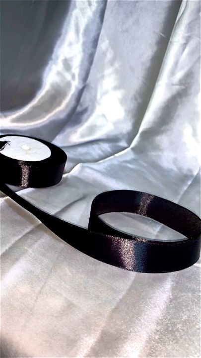 Black Ribbon Roll/Black Ribbon For Gift Wrapping/ Ribbon For Decoration/Black Satin Ribbon