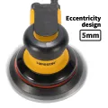 5/6 Inch Pneumatic Air Orbital Sander Polisher Tool Polishing Random Orbital Machine Grinder for Car Paint Care Rust Removal. 