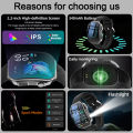 2.2" Large HD Display Smart Watch 2026 New 3D Curved Screen Bluetooth Call Waterproof Flashlight Outdoor Sport Smartwatch Men.