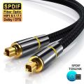 HIFI5.1/7.1 Channel Digital Fiber Optic Audio SPDIF Output Cable for Amplifier High-Quality Audio Fiber Optic Connection Cable. 