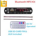 5v DC Bluetooth MP3 Player with Remote Control Audio Module Support AUX TF USB FM Radio For Car Accessory. 
